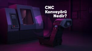 CNC konveyörü ile talaş taşıma ve otomasyon sistemi